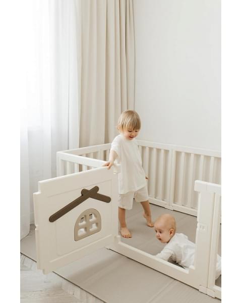 Большой детский игровой манеж UNIX Kids Classic Tree House 150 x 180 Camel