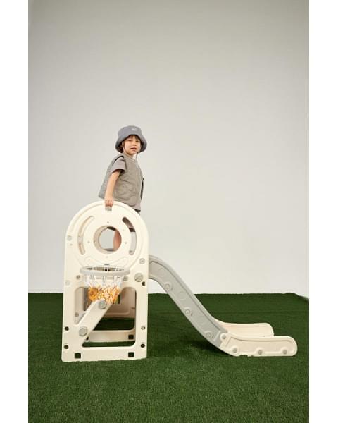 Игровой комплекс с горкой UNIX Kids Bus 171 см Grey