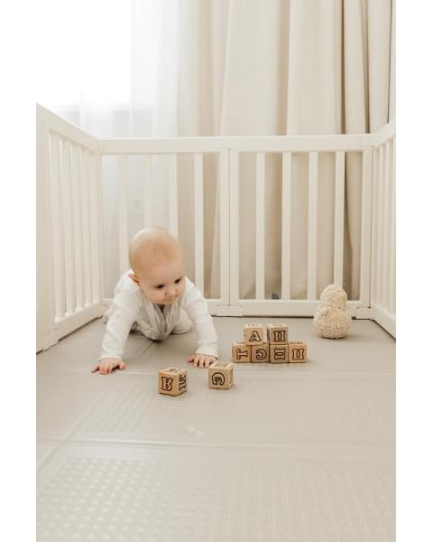 Большой детский игровой манеж UNIX Kids Classic Tree House 150 x 180 Camel