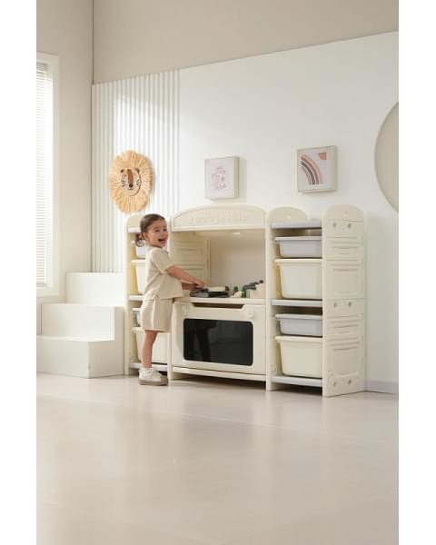 Кухня детская UNIX Kids Cook & Store 8 ящиков Grey