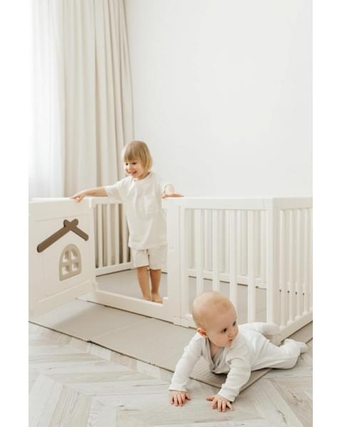 Большой детский игровой манеж UNIX Kids Classic Tree House 150 x 180 Camel