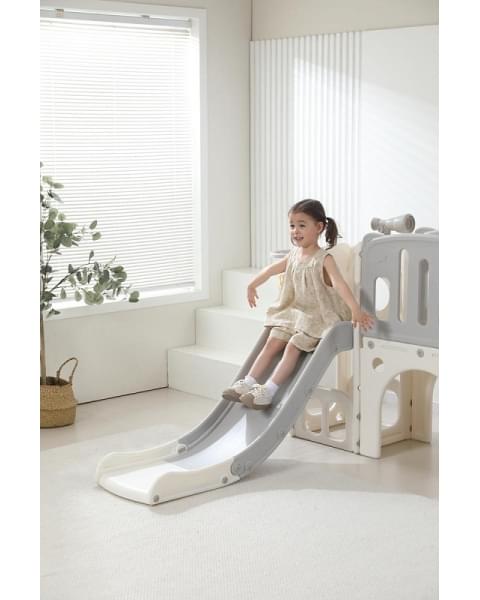 Игровой комплекс с горкой UNIX Kids Star Grey