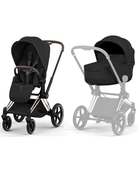 Коляска Cybex Priam V Rosegold Style Collection 2 в 1 Sepia Black