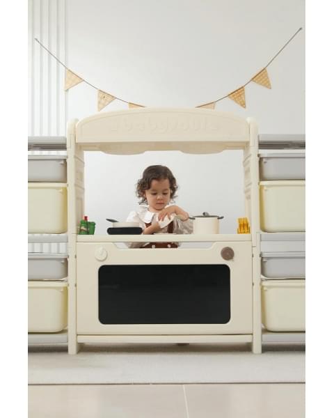 Кухня детская UNIX Kids Cook & Store 8 ящиков Grey