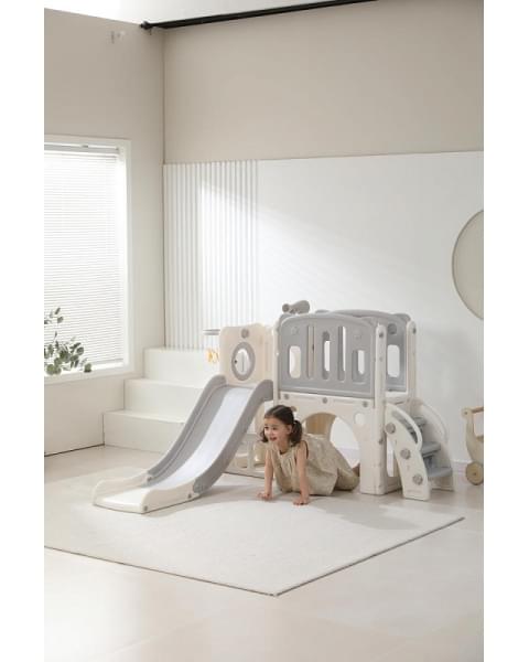 Игровой комплекс с горкой UNIX Kids Star Grey