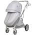 Детская прогулочная коляска Farfello Fest Lux Светло-серый/Light grey FL-14 цветная рама