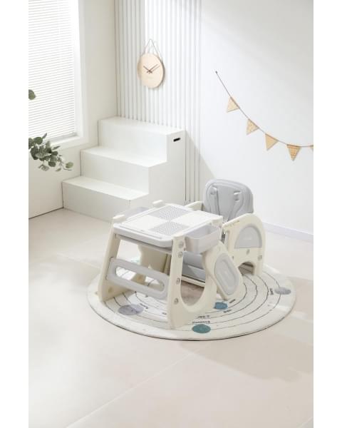 Стул для кормления UNIX Kids Cloud Трансформер (3 in 1) Grey