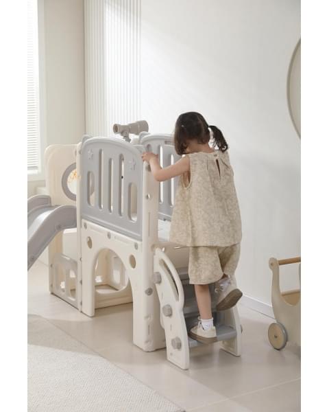 Игровой комплекс с горкой UNIX Kids Star Grey