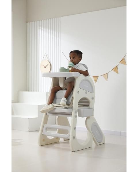 Стул для кормления UNIX Kids Cloud Трансформер (3 in 1) Grey