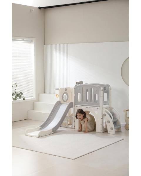 Игровой комплекс с горкой UNIX Kids Star Grey