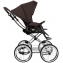 Детская коляска Roan Bass Next Classic 2.0 d14 3 в 1 с автокреслом Tutis Elo Lux EduSky Black BSNC/93/2 Turkish Coffe/Black/руч.Cappuccino