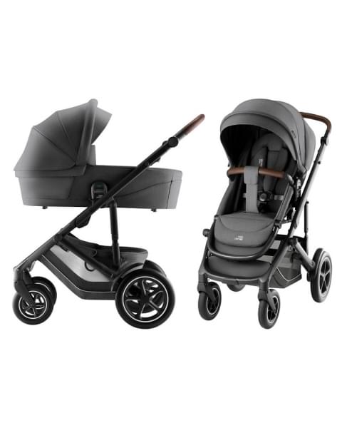 Детская коляска 3 в 1 Britax Roemer Smile 5Z Style и автокресло Baby-Safe Core Space Black Mineral Grey