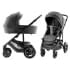 Детская коляска 3 в 1 Britax Roemer Smile 5Z Style и автокресло Baby-Safe Core Space Black Mineral Grey