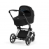 Коляска 2 в 1 Cybex Priam IV шасси Rose Gold, Deep Black (Черный)