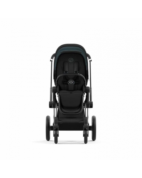 Коляска 2 в 1 Cybex Priam IV шасси Rose Gold, Deep Black (Черный)