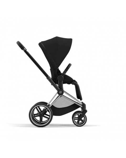 Коляска 2 в 1 Cybex Priam IV шасси Rose Gold, Deep Black (Черный)