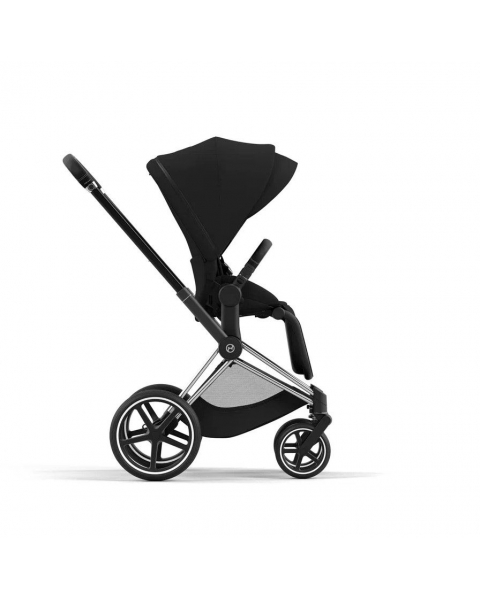 Коляска 2 в 1 Cybex Priam IV шасси Rose Gold, Deep Black (Черный)