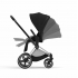 Коляска 2 в 1 Cybex Priam IV шасси Rose Gold, Deep Black (Черный)