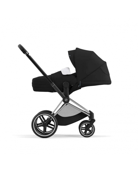 Коляска 2 в 1 Cybex Priam IV шасси Rose Gold, Deep Black (Черный)