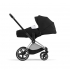 Коляска 2 в 1 Cybex Priam IV шасси Rose Gold, Deep Black (Черный)