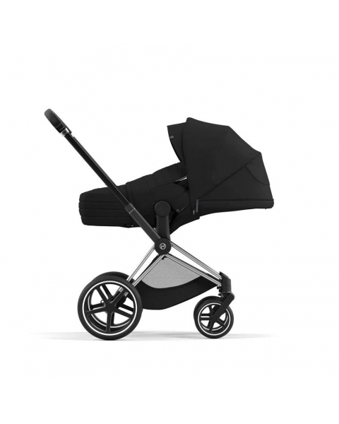 Коляска 2 в 1 Cybex Priam IV шасси Rose Gold, Deep Black (Черный)