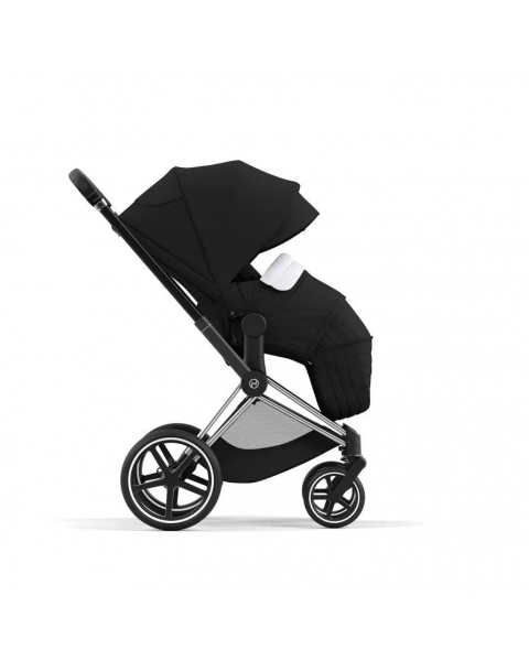 Коляска 2 в 1 Cybex Priam IV шасси Rose Gold, Deep Black (Черный)