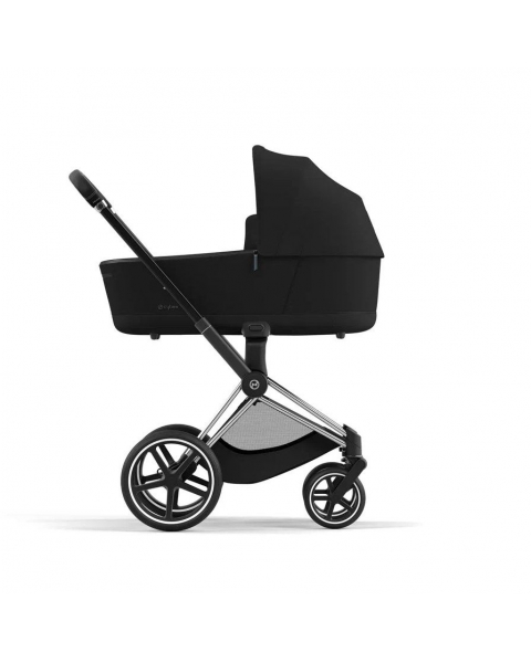 Коляска 2 в 1 Cybex Priam IV шасси Rose Gold, Deep Black (Черный)