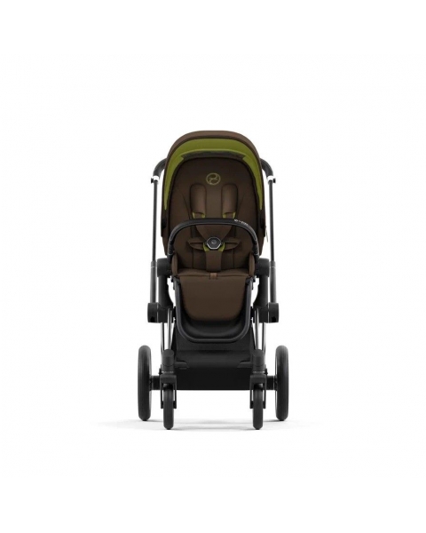 Коляска 2 в 1 Cybex Priam IV шасси Matt Black, Khaki Green (Хаки)