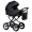 Коляска 2 в 1 Indigo BARBARA ECO Classic кожа black be 03