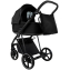 Детская коляска Roan Sol Vintage Leather 2.0 3 в 1 с автокреслом Tutis Elo Lux Edusky Black SL/10/L Black/Black/руч.Черный