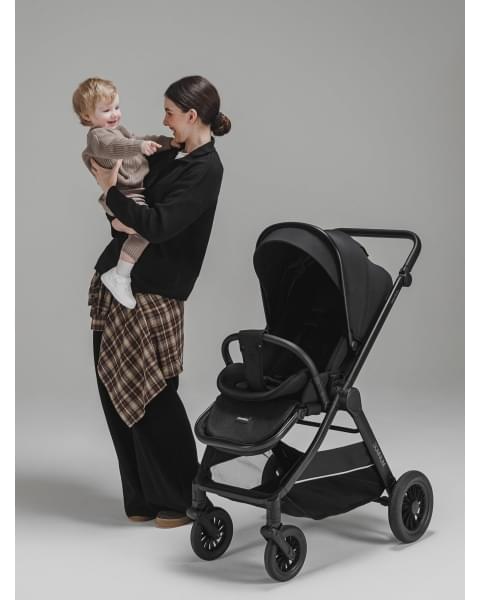 Прогулочная коляска с реверсивным блоком Amarobaby, Somnium, чёрный