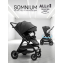 Прогулочная коляска с реверсивным блоком Amarobaby, Somnium, чёрный