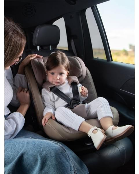 Автокресло детское AMAROBABY Brilliant ISOFIX класс D, группа 0+/1/2/3, (бежевый)