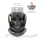 Автокресло детское AMAROBABY CHAMPION, Isofix класс D, группа 0+/1/2/3, (черный)