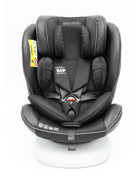 Автокресло детское AMAROBABY CHAMPION, Isofix класс D, группа 0+/1/2/3, (черный)
