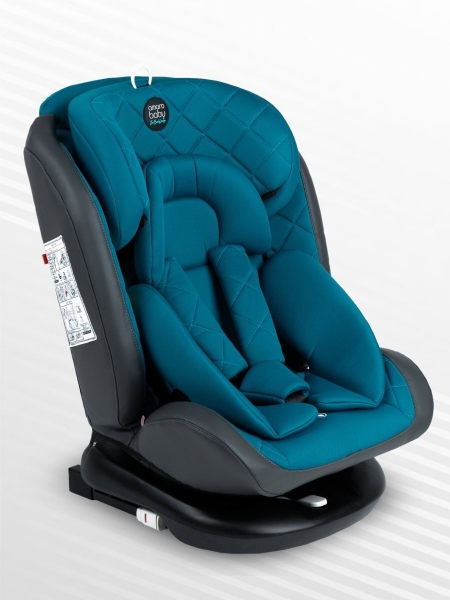 Автокресло детское AMAROBABY Brilliant ISOFIX класс D, группа 0+/1/2/3, (бирюзовый)