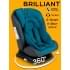 Автокресло детское AMAROBABY Brilliant ISOFIX класс D, группа 0+/1/2/3, (бирюзовый)