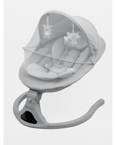 Электронные качели детские Amarobaby Funny swing, серый