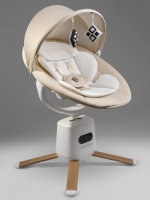 Качели электронные детские Amarobaby Jolly swing, молочный, белый вкладыш