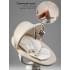Качели электронные детские Amarobaby Jolly swing, молочный, белый вкладыш