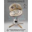 Качели электронные детские Amarobaby Jolly swing, молочный, белый вкладыш