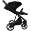 Детская коляска Roan Sol Vintage Leather 2.0 3 в 1 с автокреслом Tutis Elo Lux Edusky Black SL/10/L Black/Black/руч.Черный