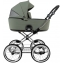 Детская коляска Roan Bass Next Classic 2.0 d14 3 в 1 с автокреслом Tutis Elo Lux EduSky Black BSNC/92/2 Sage Green/Black/руч.Black