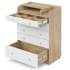 Детский пеленальный комод Атон М MAKS ЛДСП 80/5 с органайзером дуб канзас-белый