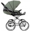 Детская коляска Roan Bass Next Classic 2.0 d14 3 в 1 с автокреслом Tutis Elo Lux EduSky Black BSNC/92/2 Sage Green/Black/руч.Black