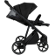 Детская коляска Roan Sol Vintage Leather 2.0 3 в 1 с автокреслом Tutis Elo Lux Edusky Black SL/10/L Black/Black/руч.Черный
