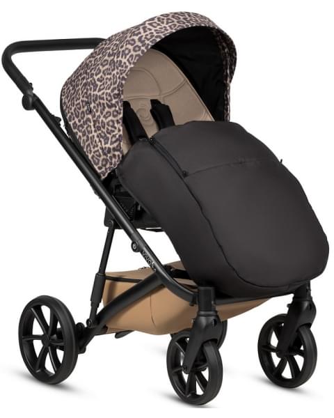 Коляска 3 в 1 Tutis Viva 6+ Leather Wild Elegance, Savannah Brwon (323) с автокреслом Tutis Beno (0-13 кг)