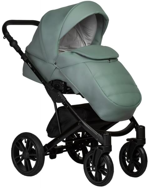Детская коляска Indigo Mio Eco 3 в 1 03 шалфей кожа с автокреслом Avionaut Cosmo