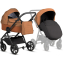 Детская коляска Tutis Leo 3 Plus 3 в 1 с автокреслом Elo Lux EduSky Black 1582280 Orange