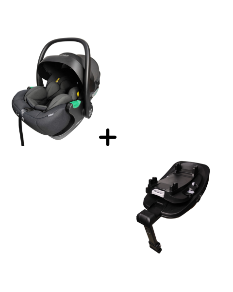 Автокресло Agex i-Safe (0-13 кг), Black (Черный) + База Agex Isofix Base 360